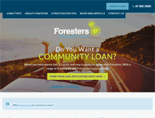 Tablet Screenshot of foresters.org.au